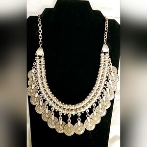 World Market Bohemian coin necklace